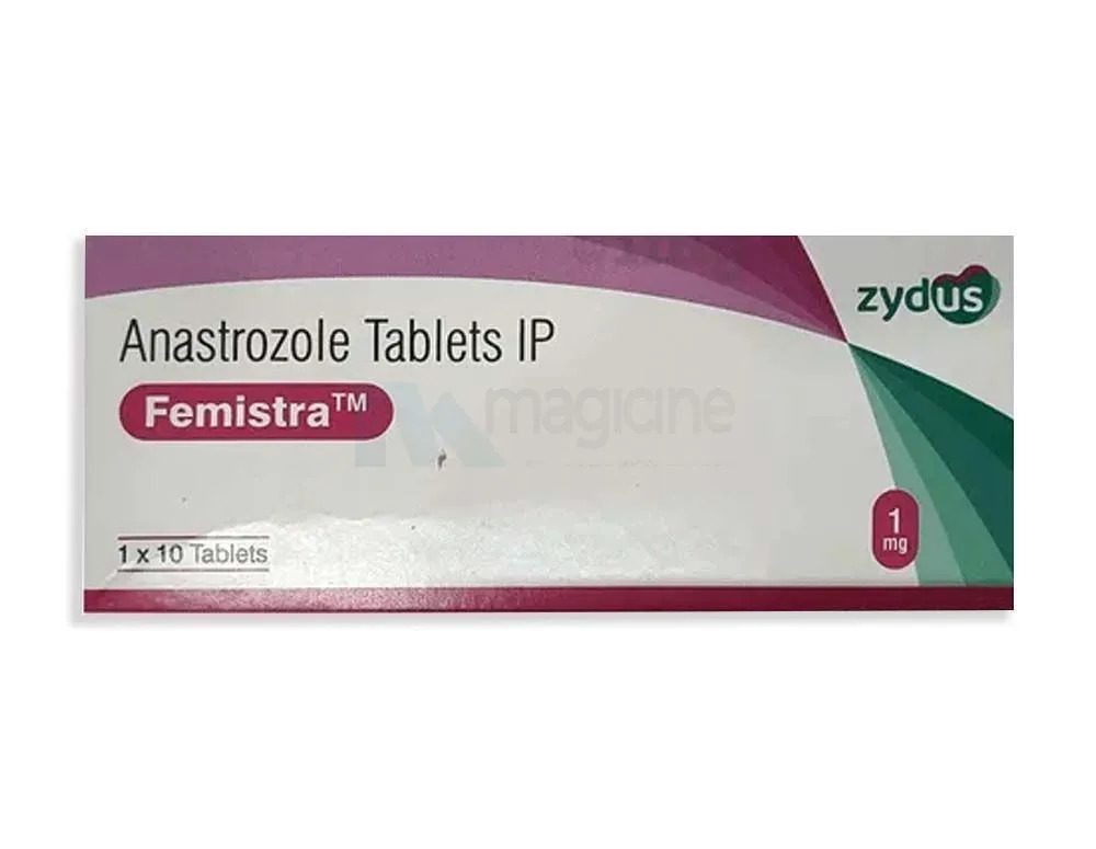 Femistra Anastrazole 1mg/tab - цена за 10 таблеток.