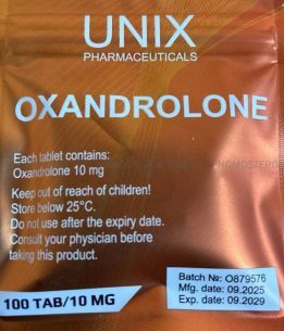 Oxandrolone 100tab/10mg Unix